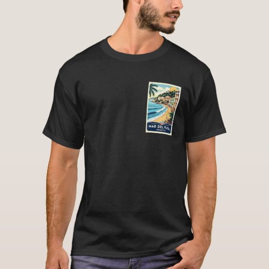 Mar del Plata Argentina Poster T-shirt (Voorkant)