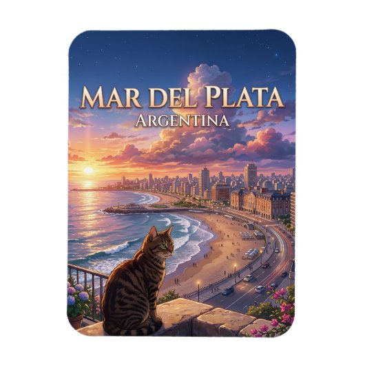 Mar del Plata Argentinië Magneet (Verticaal)
