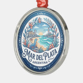 Mar del Plata Argentinië Metalen Ornament (Links)