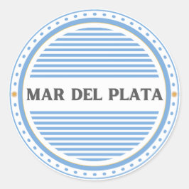 Mar del Plata City Pride Emblem Argentijnse identi Ronde Sticker