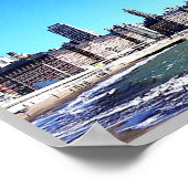 Mar del Plata - Skyline - Poster (Hoek)