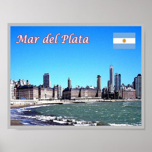 Mar del Plata - Skyline - Poster (Voorkant)