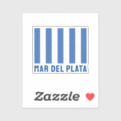 Mar del Plata (Vlag), Argentinië Sticker (Vel)