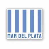 Mar del Plata (Vlag), Argentinië Sticker (Voorkant)