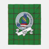 Mar Tribe Clan Badge Tartan Pset Fleece Deken (Voorkant)