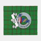 Mar Tribe Clan Badge Tartan Pset Fleece Deken (Voorkant (Horizontaal))