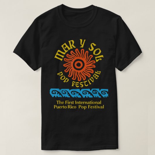 Mar y Sol Pop Festival T-shirt (Design voorkant)