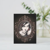 "Mara" Martini Tears Gothic Fantasy Briefkaart (Staand voorkant)