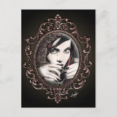 "Mara" Martini Tears Gothic Fantasy Briefkaart (Voorkant)