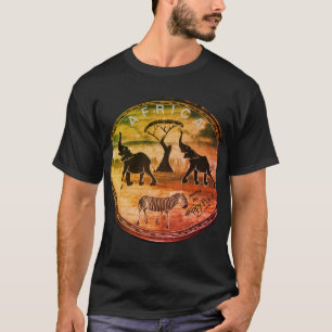 Mara Trompet Glory Afrikaanse Olifant Zebra Kledin T-shirt