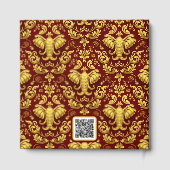 Mara Trumpeting Glory: Crimson & Gold Regal Elepha Gastenboek (Achterkant)