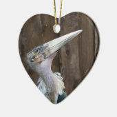 Maraboe-ooievaar Keramisch Ornament (Links)