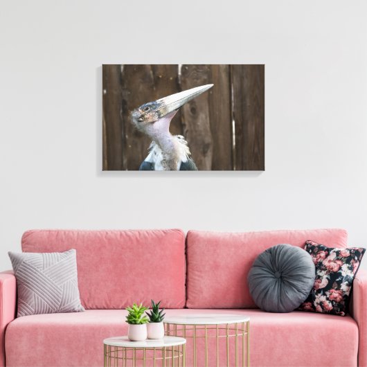 Marabou Stork Canvas Afdruk (Insitu (Woonkamer))