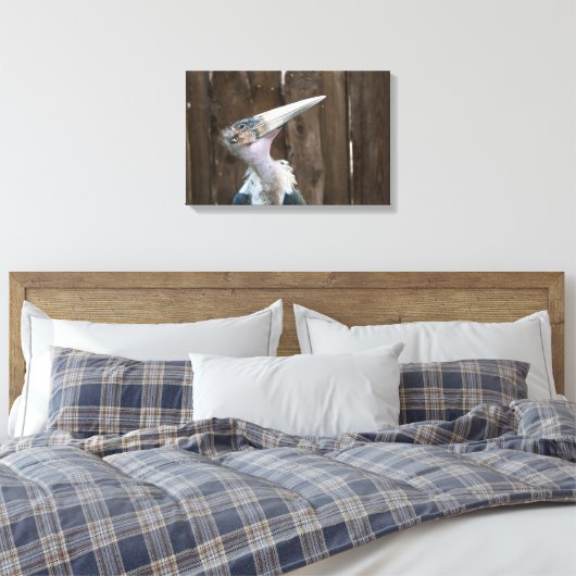 Marabou Stork Canvas Afdruk (Insitu (Slaapkamer))