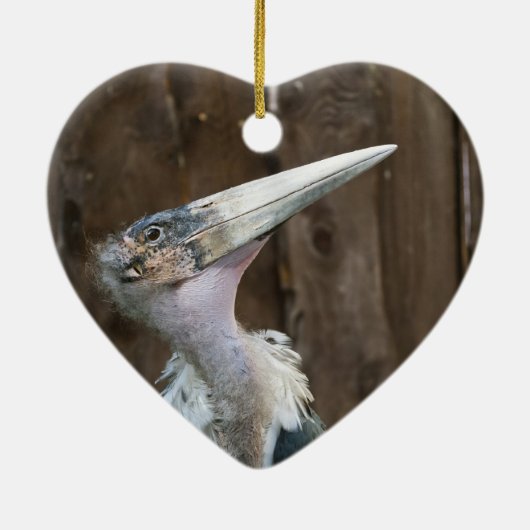 Marabou Stork Keramisch Ornament (Achterkant)