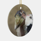 Marabou Stork Portrait Keramisch Ornament (Rechts)