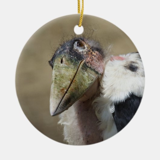 Marabou Stork Portrait Keramisch Ornament (Voorkant)
