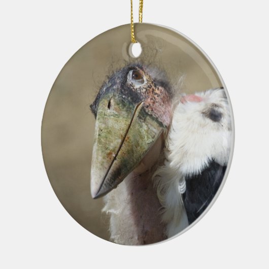 Marabou Stork Portrait Keramisch Ornament (Links)