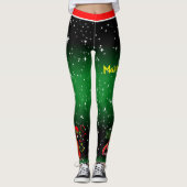 Marac & Cuatro / Jouw naam / Kerstmis met Trini Leggings (Voorkant)