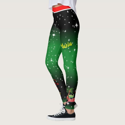 Marac & Cuatro / Jouw naam / Kerstmis met Trini Leggings (Links)