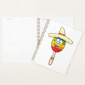 Maraca met Sombrero Kleurrijk Feest Planner (Display)