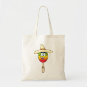 Maraca met Sombrero Kleurrijk Feest Tote Bag (Voorkant)