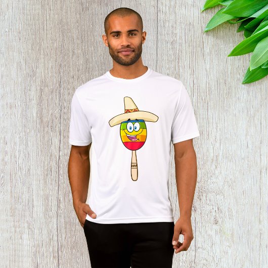 Maraca with Sombrero Colorful Fiesta T-shirt