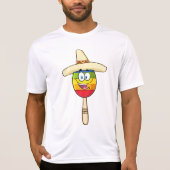 Maraca with Sombrero Colorful Fiesta T-shirt (Voorkant)
