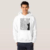 Maracaibo Venezuela Kaart Hoodie (Voorkant volledig)