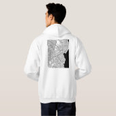 Maracaibo Venezuela Kaart Hoodie (Achterkant volledig)