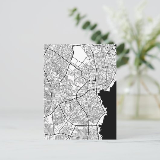 Maracaibo Venezuela Map Briefkaart (Staand voorkant)