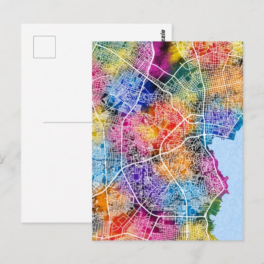 Maracaibo Venezuela Stadsplattegrond Briefkaart (Voorkant / Achterkant)