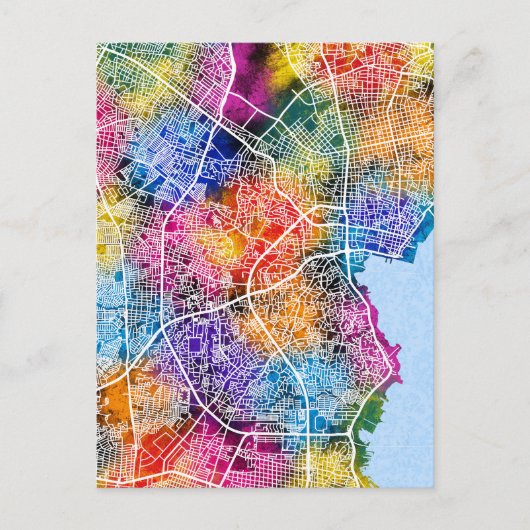 Maracaibo Venezuela Stadsplattegrond Briefkaart (Voorkant)