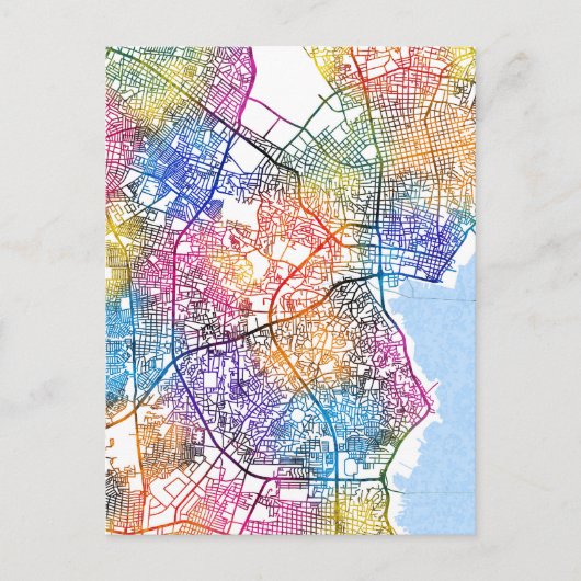 Maracaibo Venezuela Stadsplattegrond Briefkaart (Voorkant)