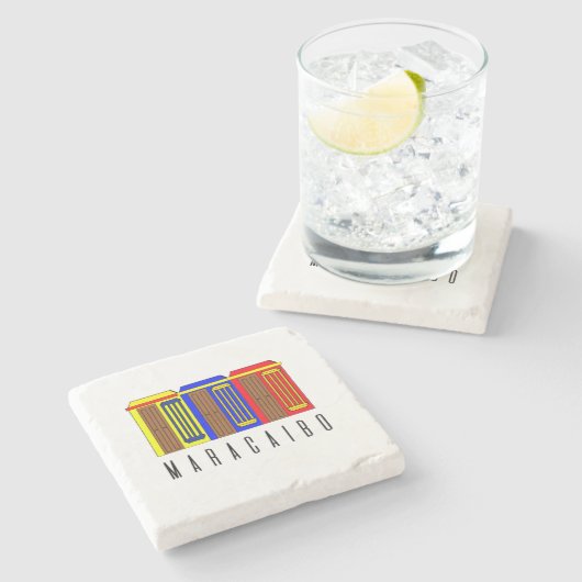 Maracaibo Venezuela Stone Onderzetter (Zijkant)
