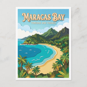 Maracas Bay Trinidad en Tobago Briefkaart