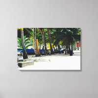 Maracas Beach - Trinidad - Canvaskunst - Pirogues