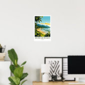 Maracas Beach Trinidad Reisprint Poster (Thuiskantoor)