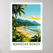Maracas Beach Trinidad Reisprint Poster (Voorkant)