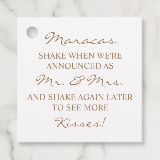 Maracas Label (Voorkant)