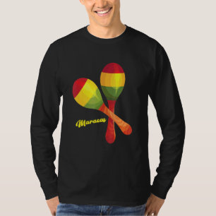 Maracas Percussion Mexicaanse Latijnse Muziek Rumb T-shirt