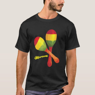 Maracas Percussion Mexicaanse Latijnse Muziek Rumb T-shirt