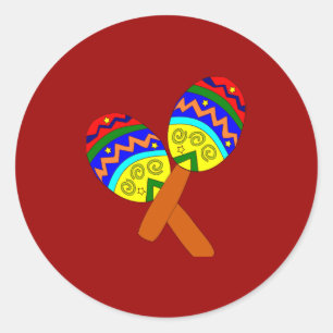 Maracas Ronde Sticker