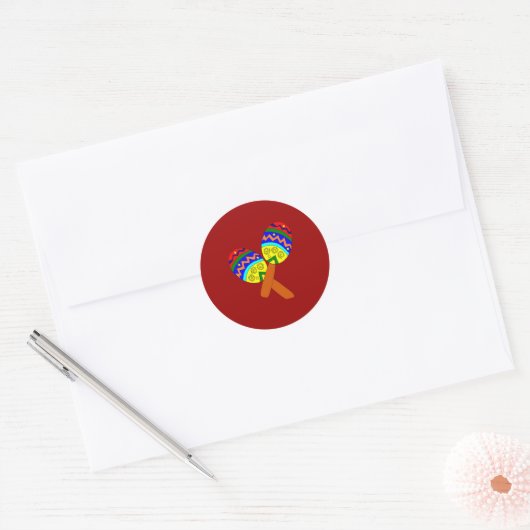 Maracas Ronde Sticker (Envelop)