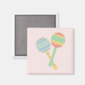maracas-sticker magneet (Voorkant / Achterkant)
