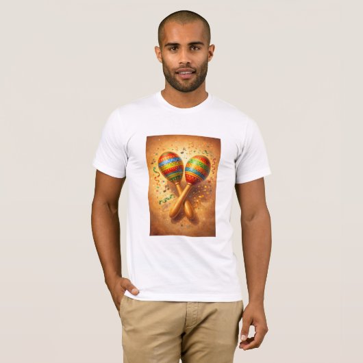 Maracas T-shirt (Voorkant volledig)