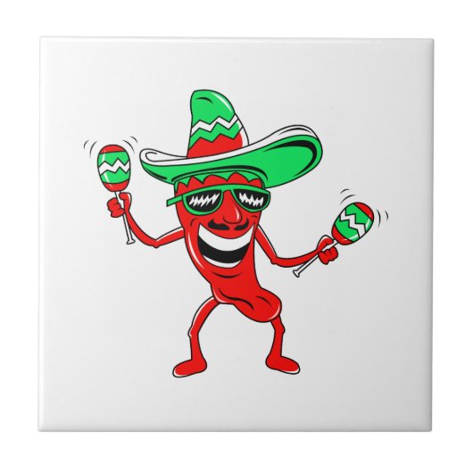 Maracassombrero sunglasses.png van de peper tegeltje (Voorkant)