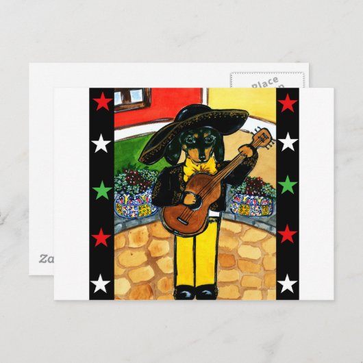 Marachi Doxie Briefkaart (Voorkant / Achterkant)