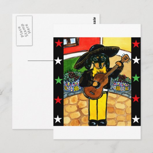 Marachi Doxie Briefkaart (Voorkant / Achterkant)