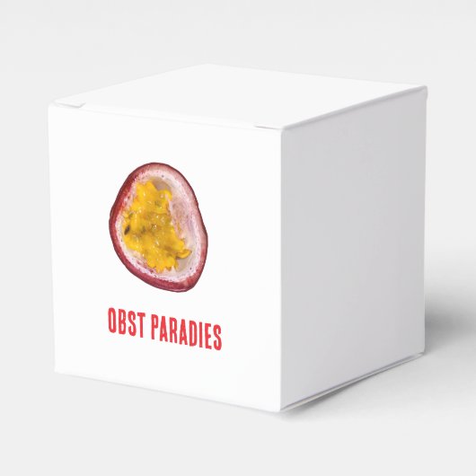 Maracuja frucht  bedankdoosjes (Voorkant Zijde)